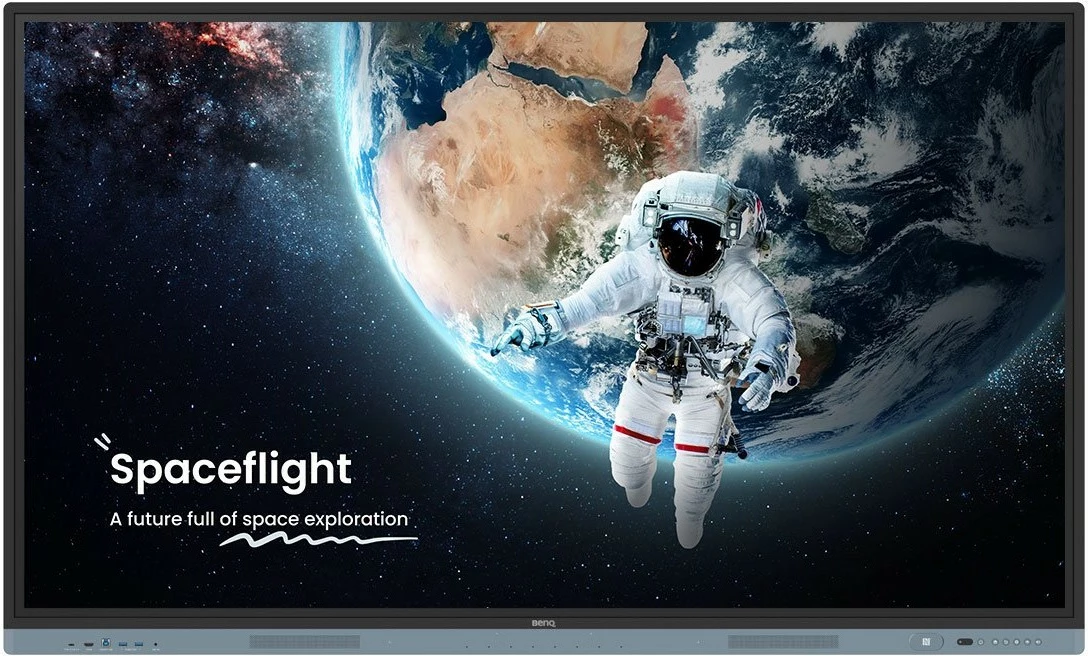 Ekran interaktiv BenQ RM6504, 65 inç, 4K Ultra HD, Touchscreen, Wi-Fi, HDMI, i zi