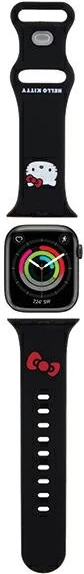 Rrip silikoni për Apple Watch Hello Kitty, 38/40/41mm, i zi