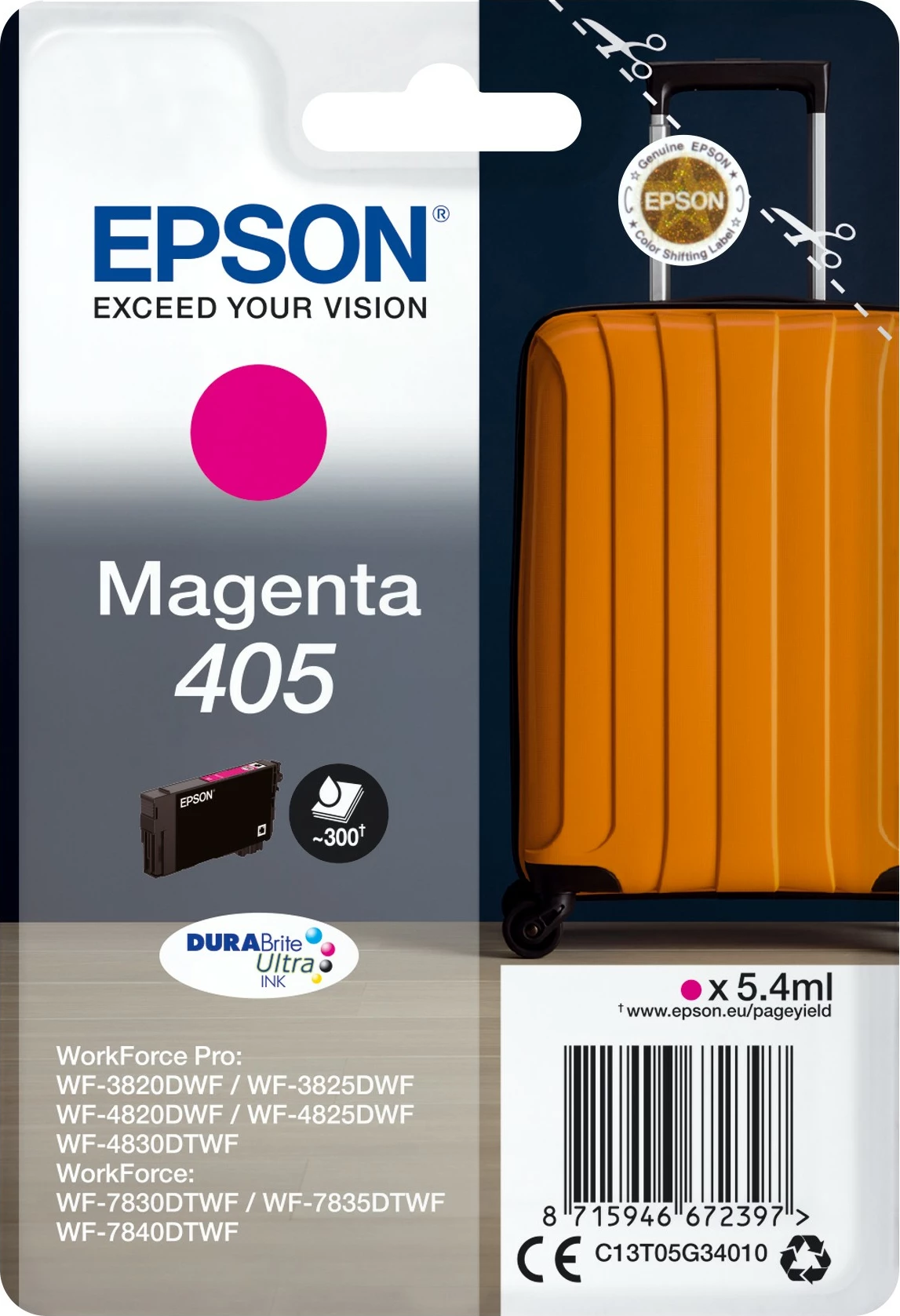Toner Epson 405 DURABrite Ultra, Magenta