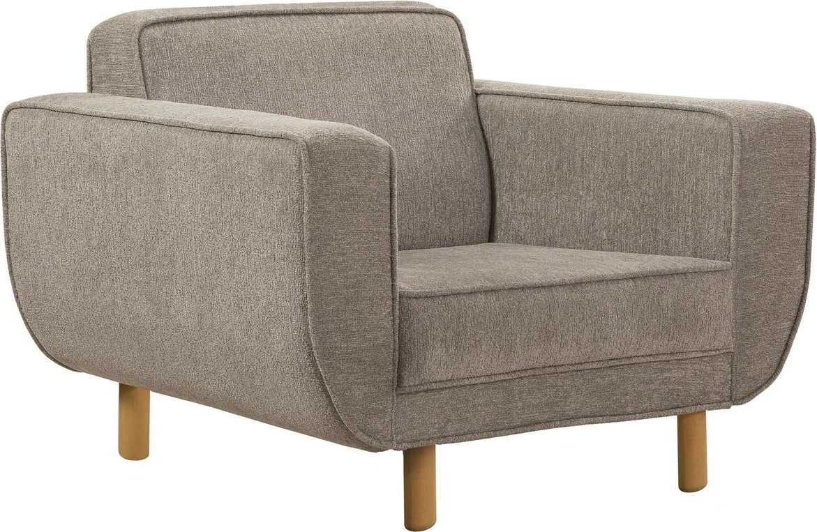 Karrige Wing Atelier del Sofa, Larus Berjer, ngjyrë lisi, gri