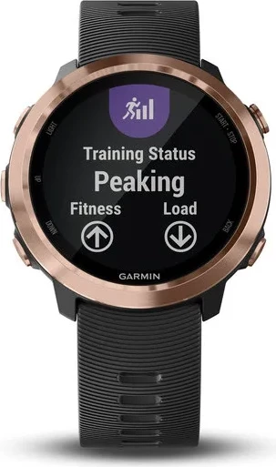 Smartwatch Garmin Forerunner® 645 Music – Rose Gold with Black Strap