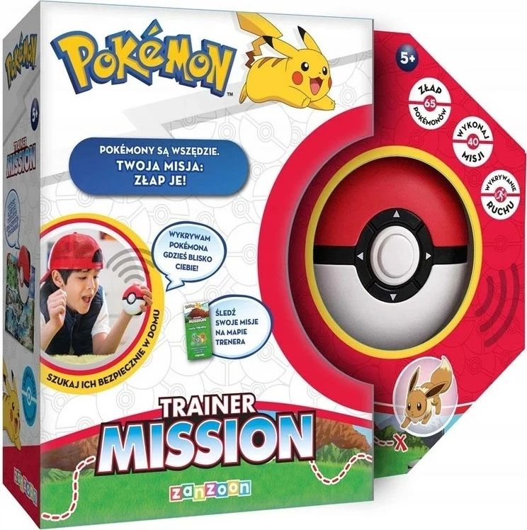 Lodër interaktive ZANZOON Pokemon Trainer Mission, për djem/vajza, e kuqe