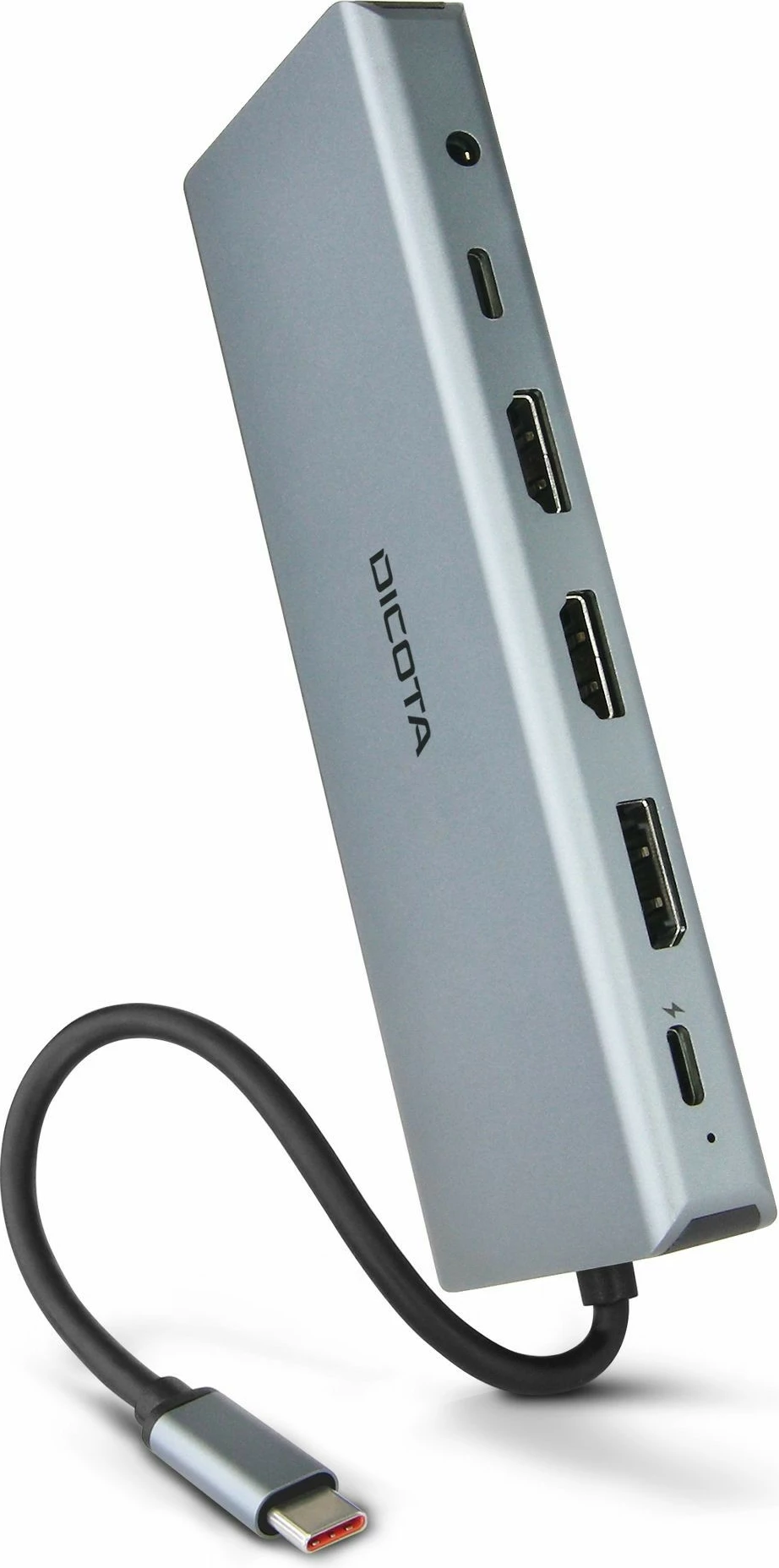 Docking station DICOTA D32065, USB 3.2 Gen 1, HDMI, DisplayPort, Silver