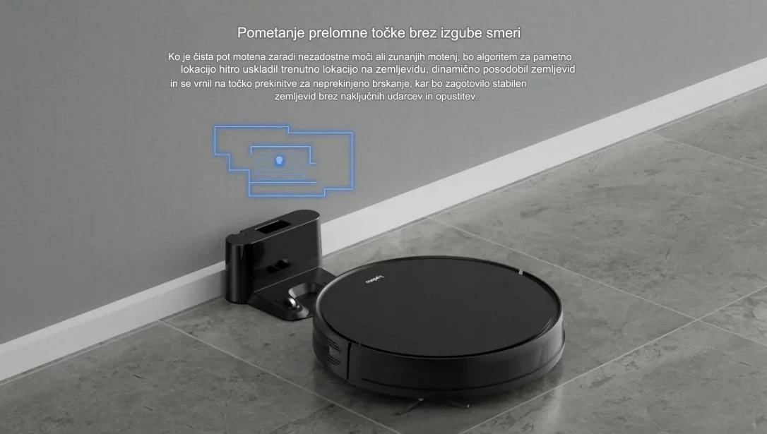 Robot fshesë me korrent Lydsto G1, 3300Pa, me funksion larjeje, Wi‑Fi, bateri 2600mAh, e bardhë