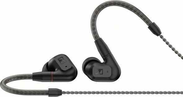 Kufje Sennheiser IE 200 me kabllo 3.5 mm, driver dinamik TrueResponse 7 mm, 6–20000 Hz, set adaptera S/M/L, të zeza