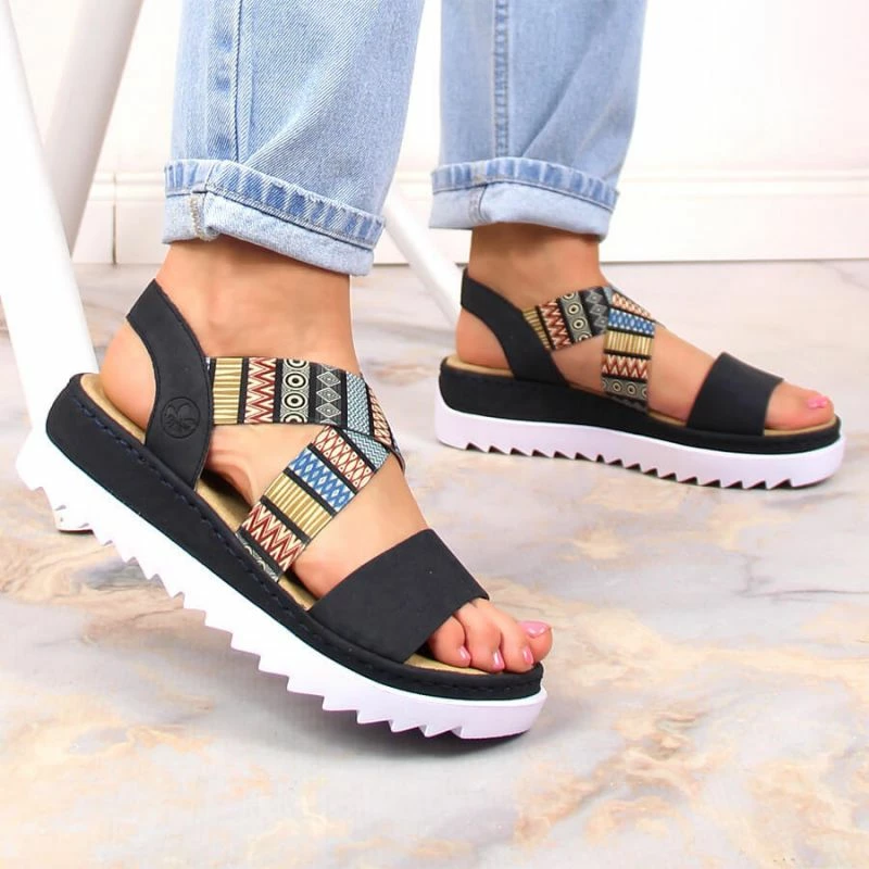 Sandale për femra Rieker, multikolor