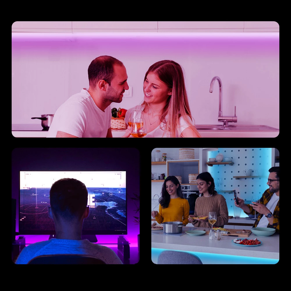 Shirit LED inteligjent Sonoff L2-5M, 5m, RGB, Wi-Fi, me telekomandë, i papërshkueshëm nga uji, set