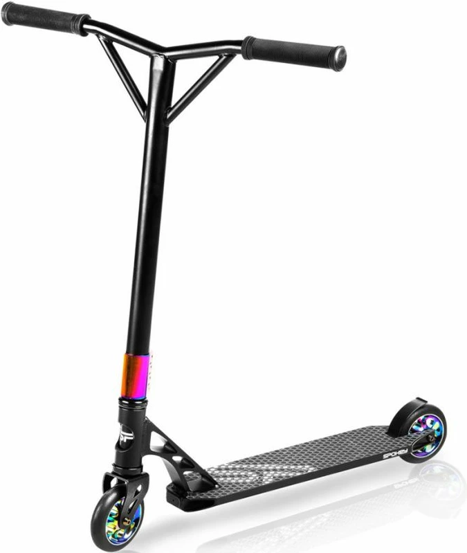 Scooter Spokey Fastplant 924731 për meshkuj dhe femra, ngjyrë e zezë