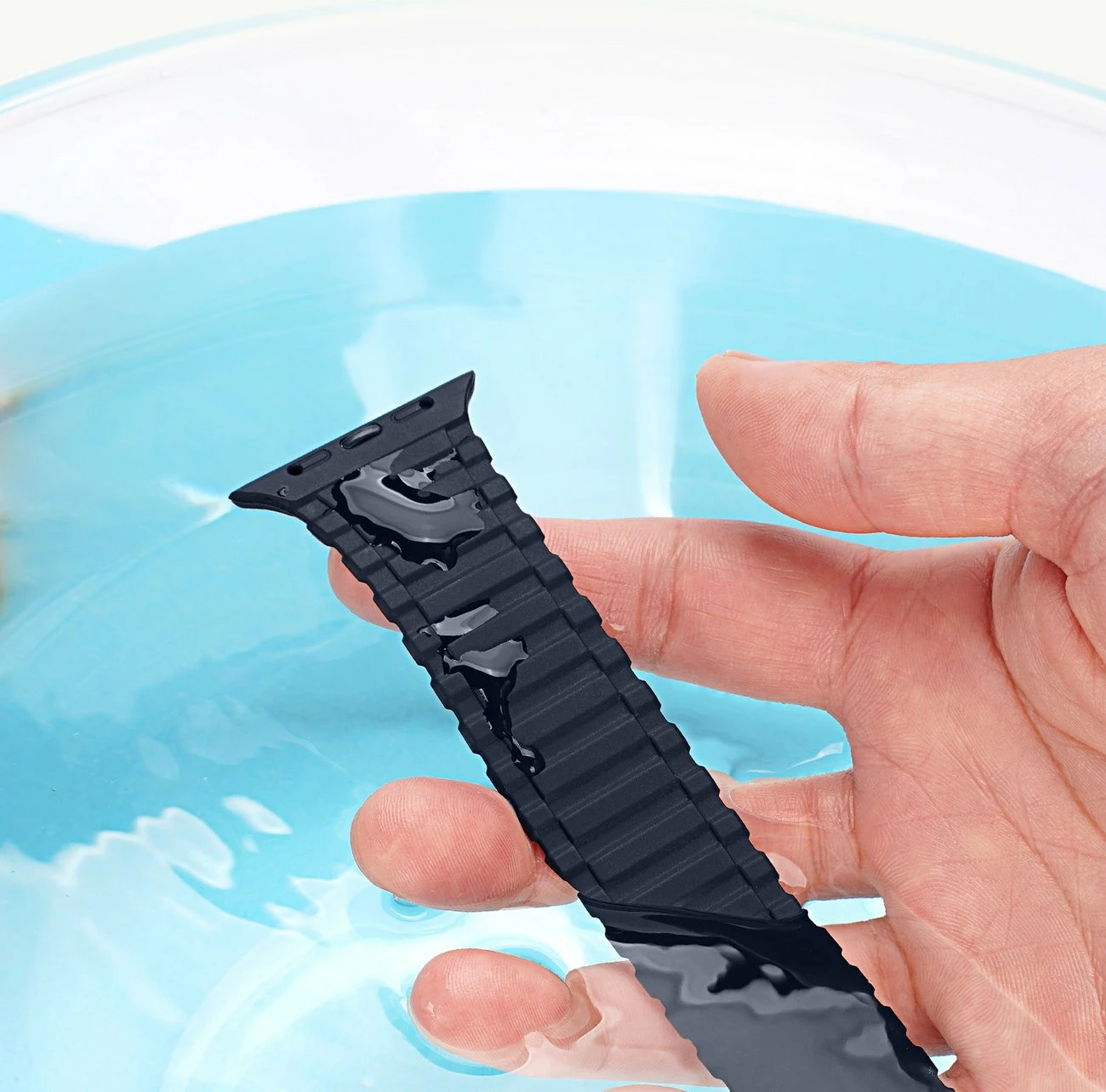 Rrip magnetik për Apple Watch Dux Ducis Armor Version, silikon, 42/44/45/49mm, Kaltër