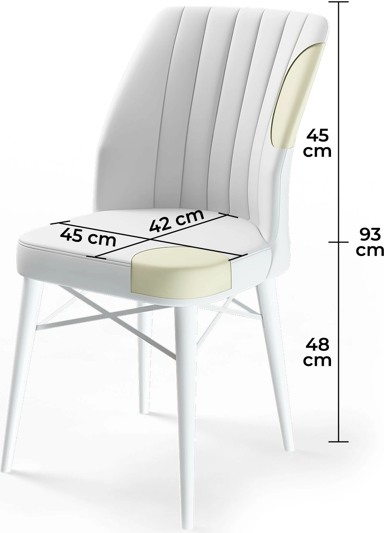 Set karrigesh (4 copë) Hanah Home, Flex, kapuçino, kafe