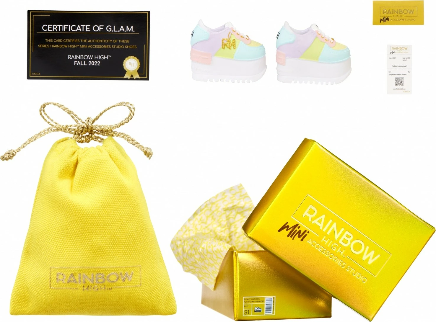 Aksesor këpucë për kukulla Rainbow High, MGA, 1 copë, shumëngjyrëshe