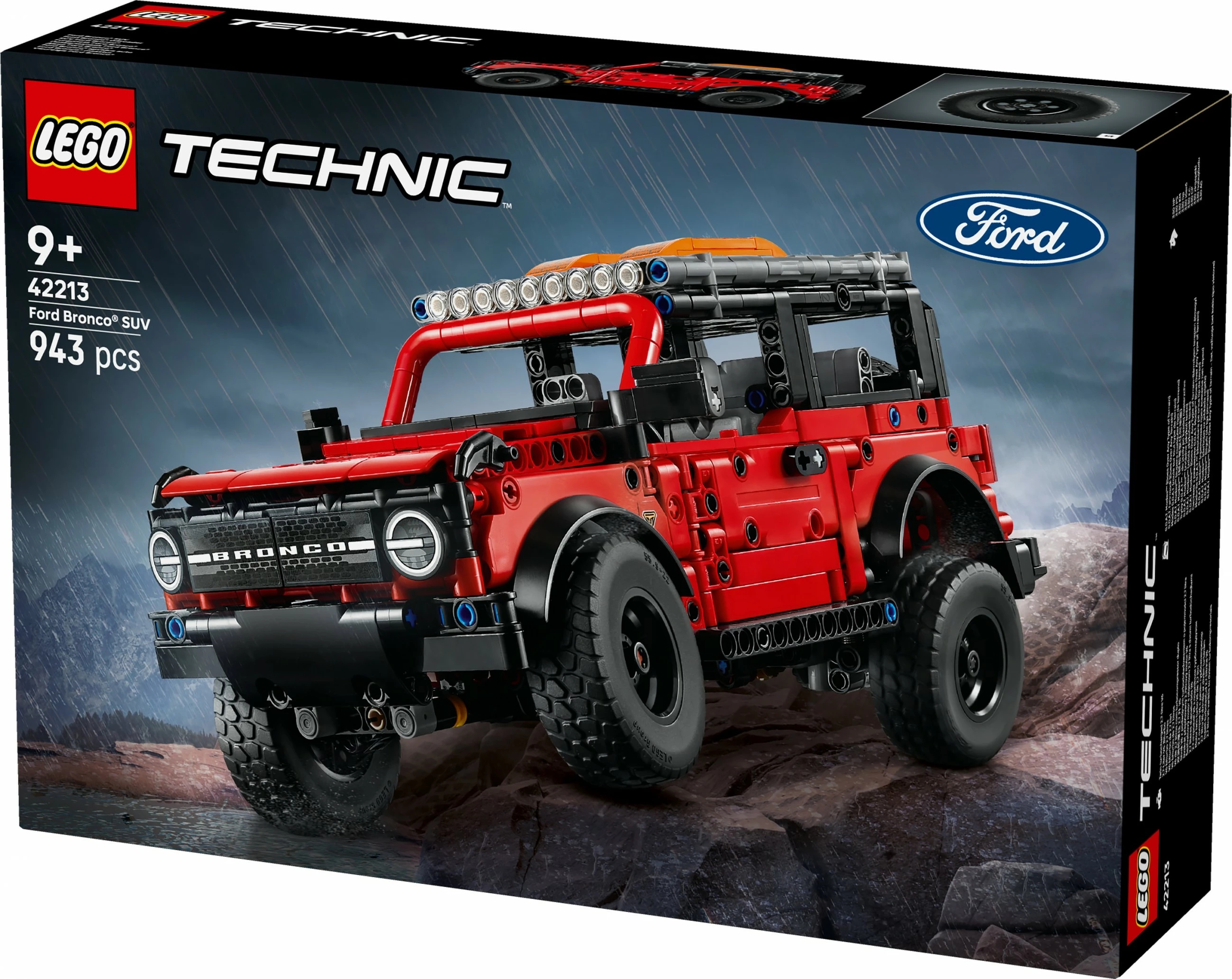 Set ndërtimi LEGO Technic Ford Bronco 42213, 943 pjesë, multikolor