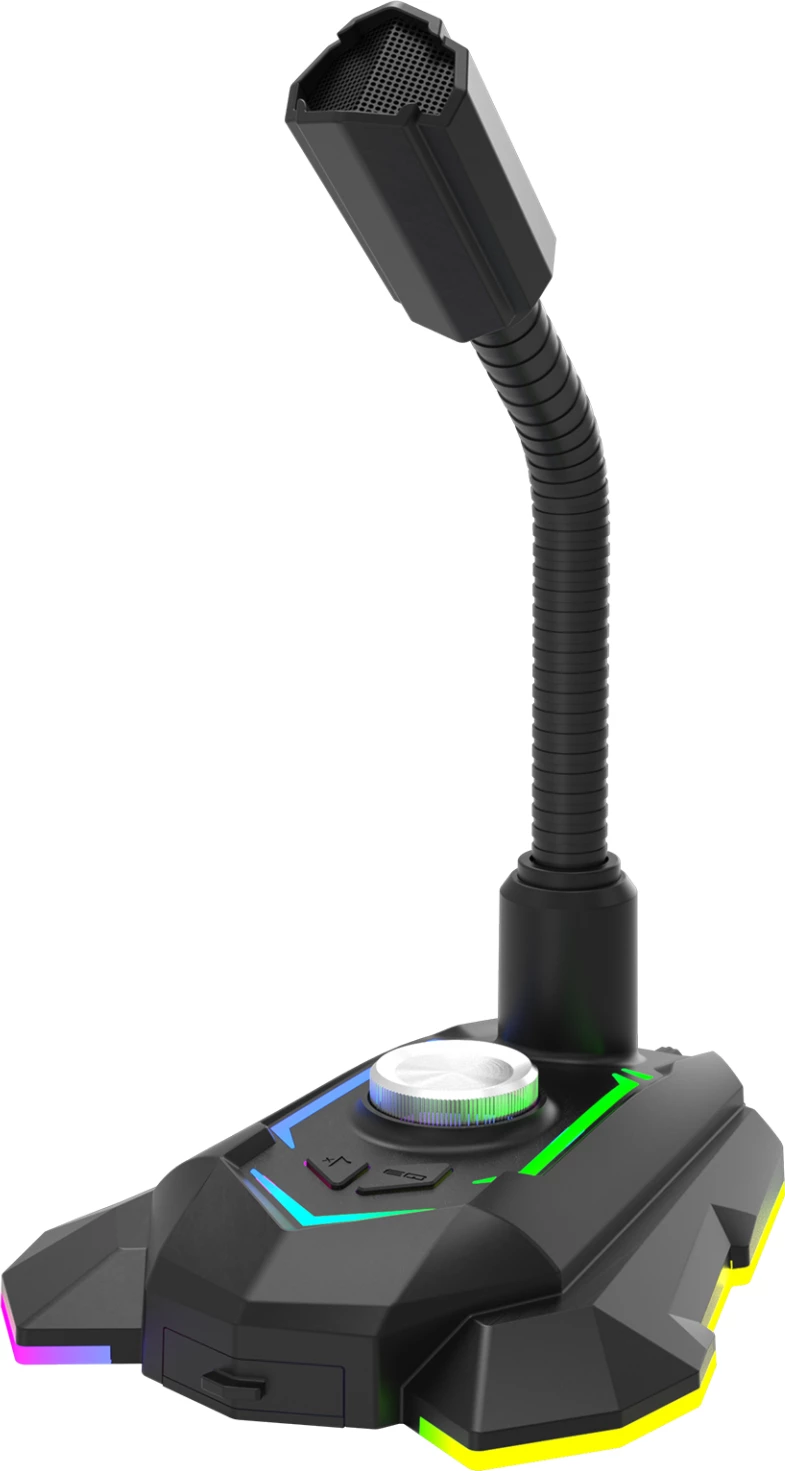Mikrofon Marvo MIC-05 USB RGB omnidireksional, i zi
