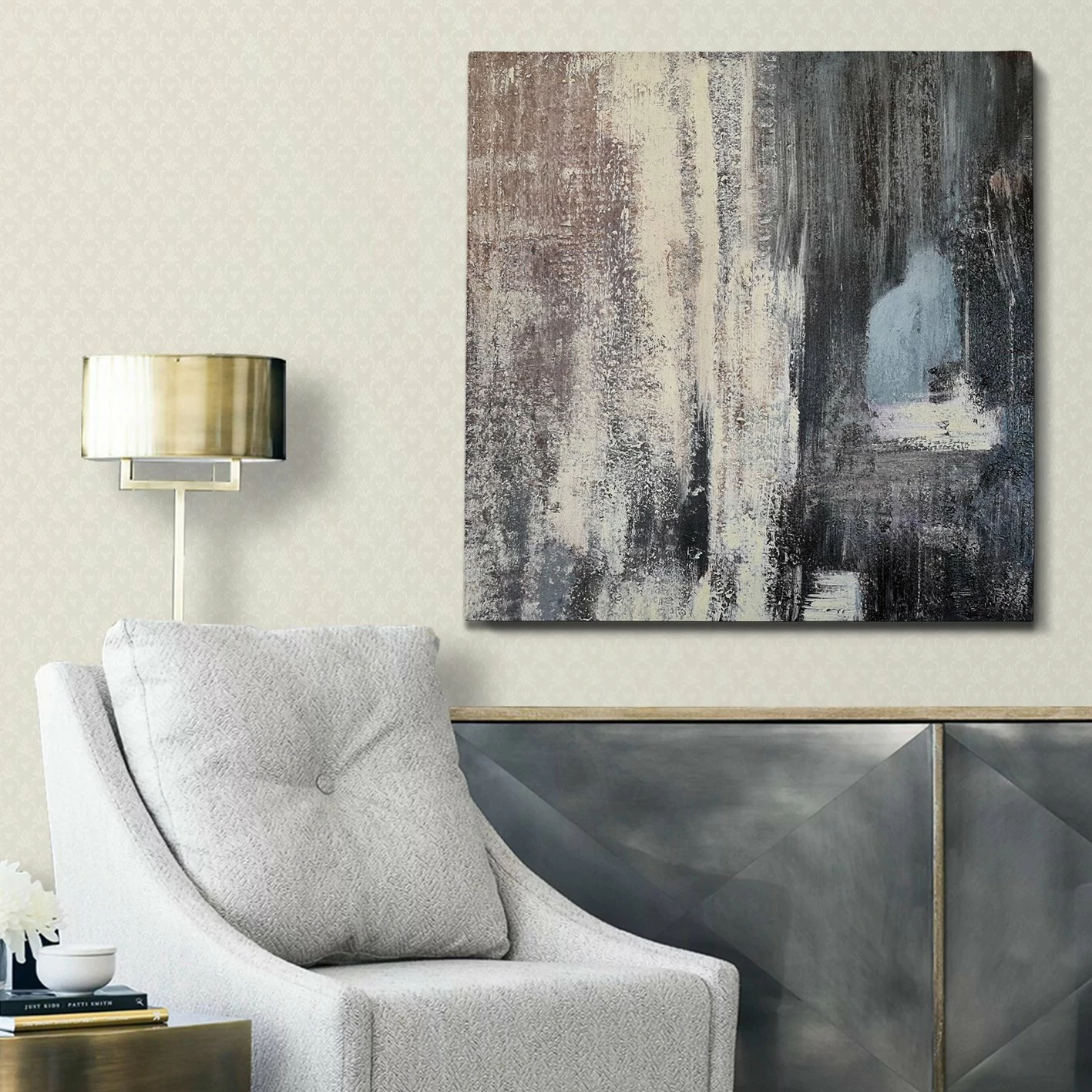 Pikturë dekorative me vaj, shumëngjyrëshe, Wallity OP1167631093, 120x120cm