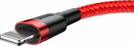 Kabllo USB-A në Lightning Baseus CALKLF-R09 3 m 2A USB 2.0 e thurur najloni, e kuqe