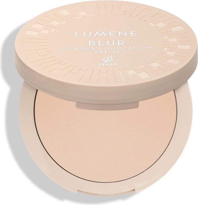 Fondatinë kompakte për femra Lumene Blur Longwear Powder Foundation SPF15 nr. 3, 10g