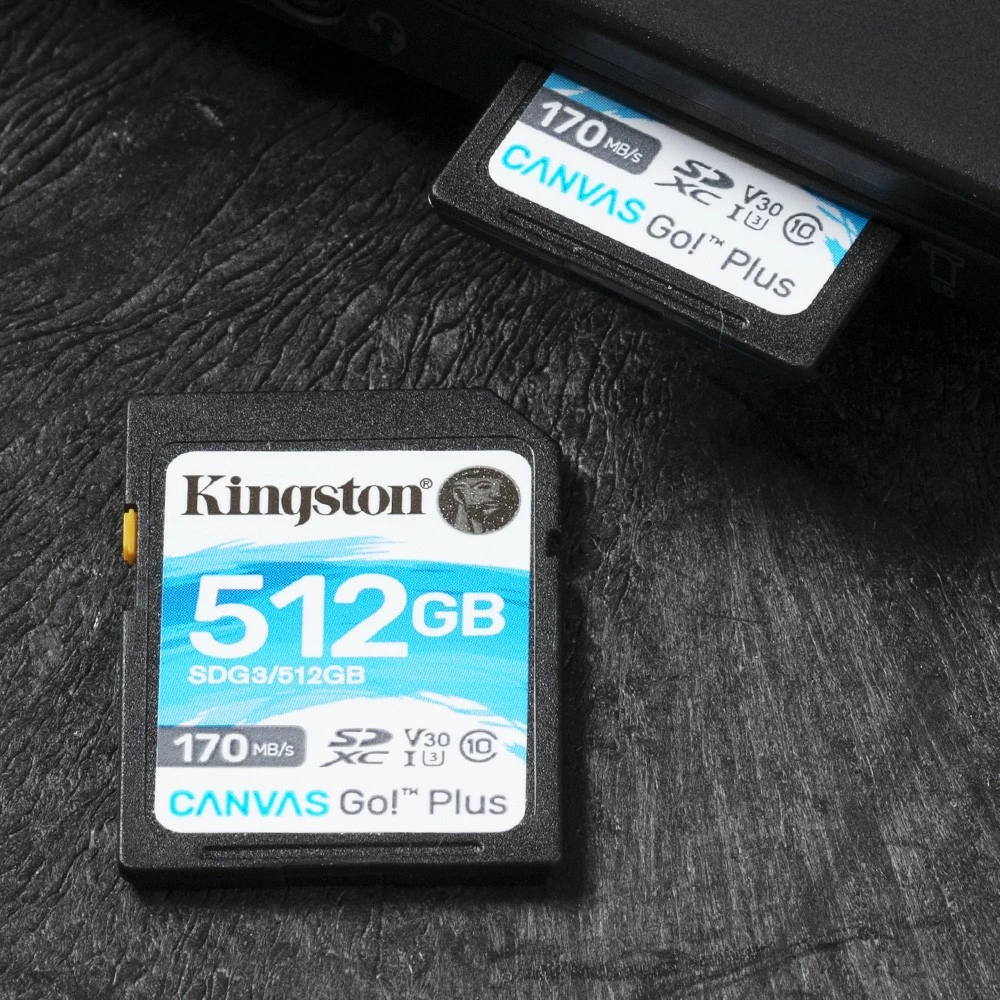 Kartelë SD Kingston Technology Canvas Go Plus 512GB, 170 MB/s, e zezë