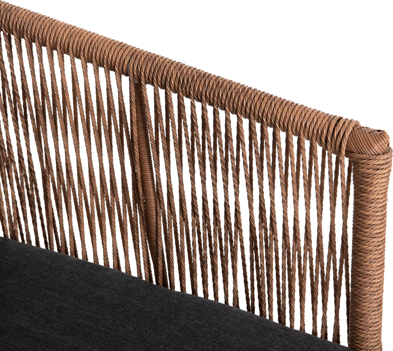 Set salloni jashtë 4 copë FREJA FH6057.01 alumin në të bardhë-PE rattan në bezhë-jastëk antracit