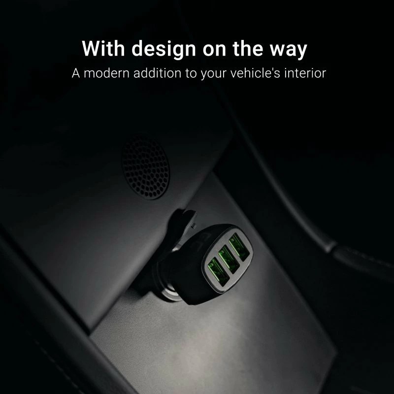 Karikues veture Green Cell PowerRide CADGC01, 3x USB-A, 54W, 12/24V, Quick Charge, i zi