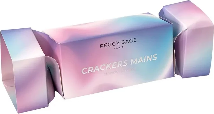 Set për duar dhe thonj Peggy Sage Crackers Mains holographic gift set për femra, 2 copë