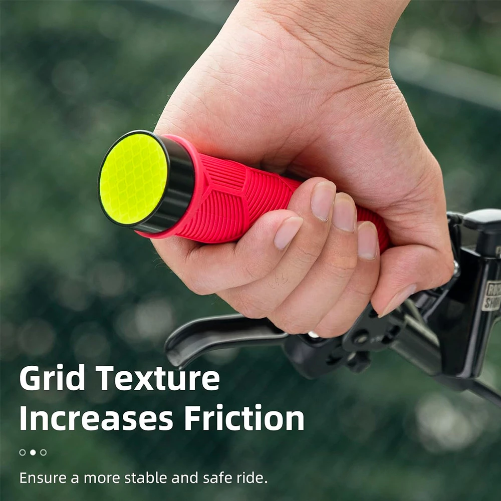 Gripë biçiklete Rockbros 40720007002 me reflektor, e kuqe