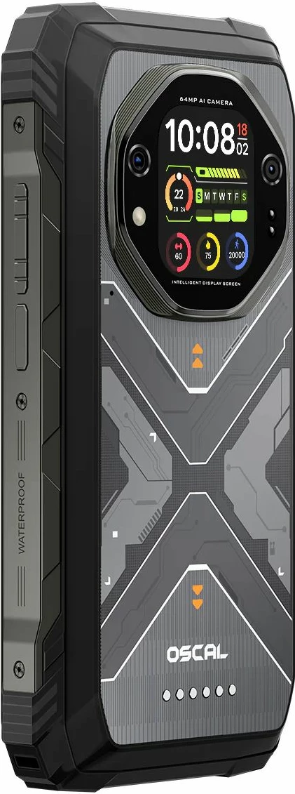 Celular rugged Oscal Tank 1 16GB RAM + 512GB 5G 20000mAh, i zi