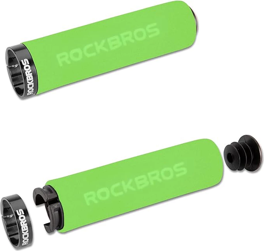 Doreza timoni për biçikletë Rockbros BT1001GNBK, sfungjer, Jeshile e zezë