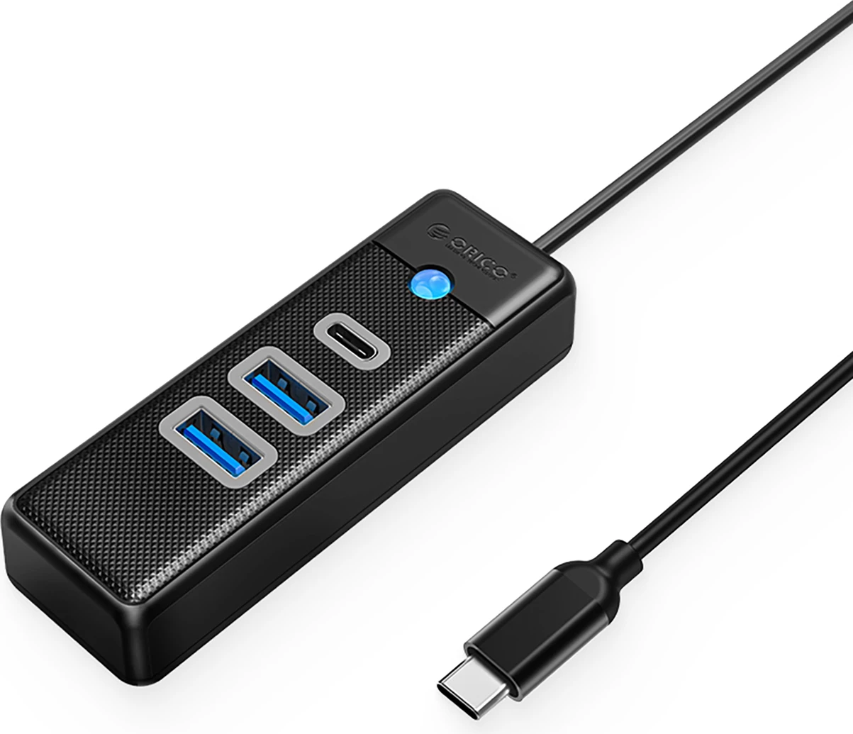 Kasë Orico PWC2U-C3, 2x USB-A 3.0 + 1x USB-C 3.0, e zezë