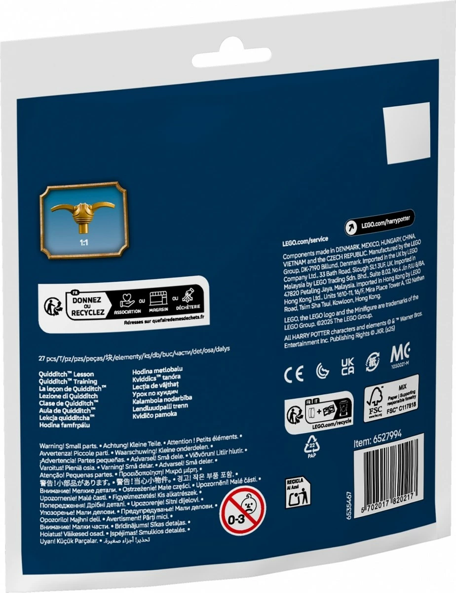 Set LEGO Harry Potter 30706 Quidditch Lesson, 27 pjesë
