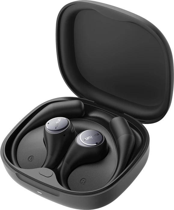 Kufje Earfun Open Jump OW100B, wireless, ANC, IPX7, të zeza