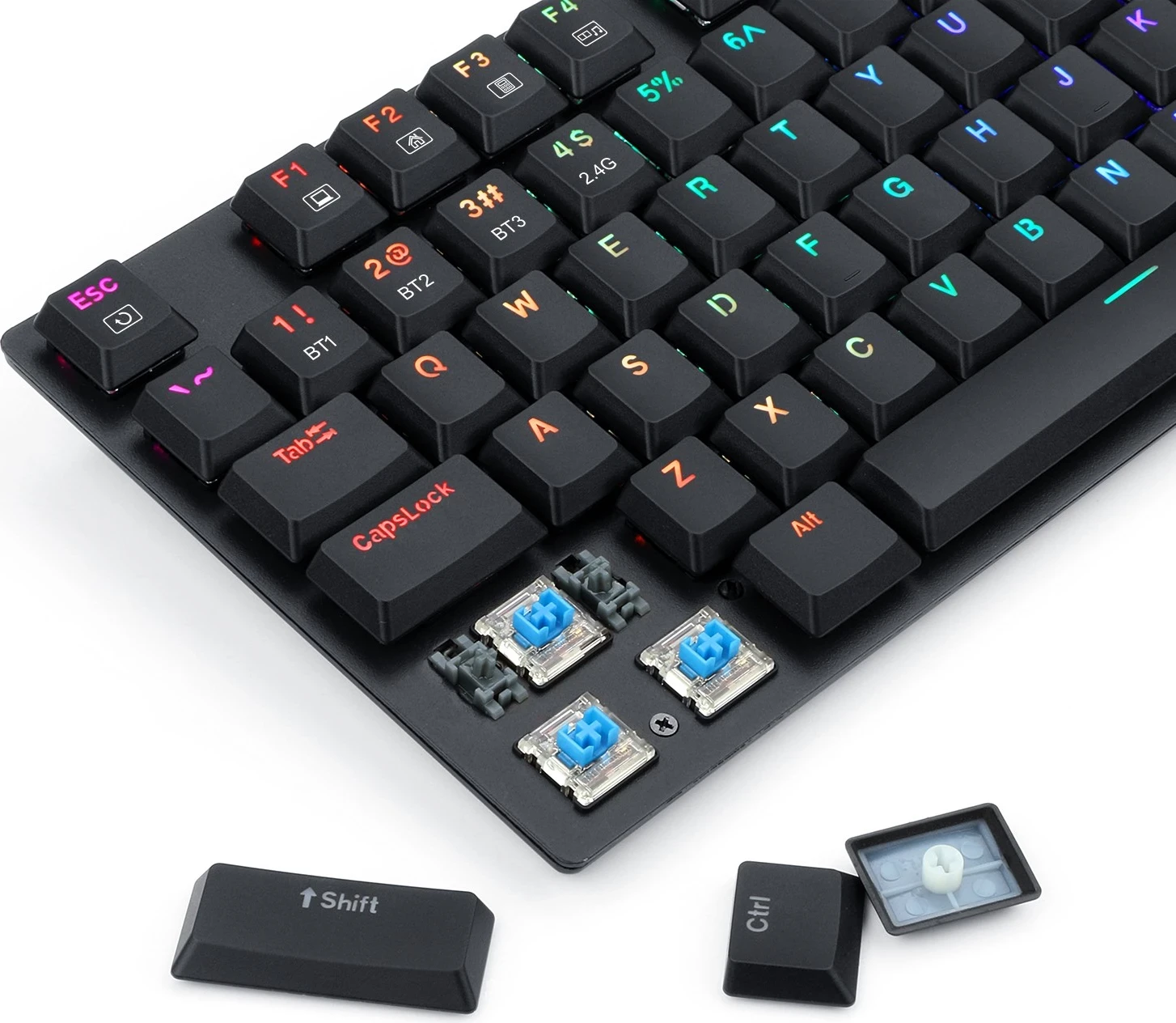 Tastierë mekanike Redragon K607P-KBS, RGB, e zezë