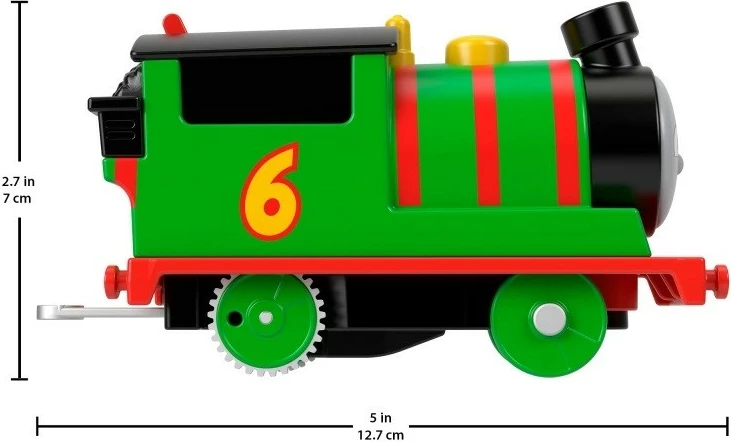 Set hekurudhor lodër Fisher Price Thomas & Friends Percy 6-in-1, shumëngjyrësh