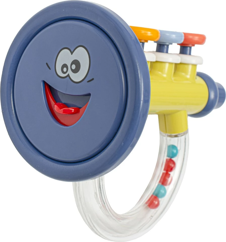 Lodër zhurmuese për bebe (rattle), Baby Mix, Baby Rattle Tube, plastikë, 21x14 cm, blu