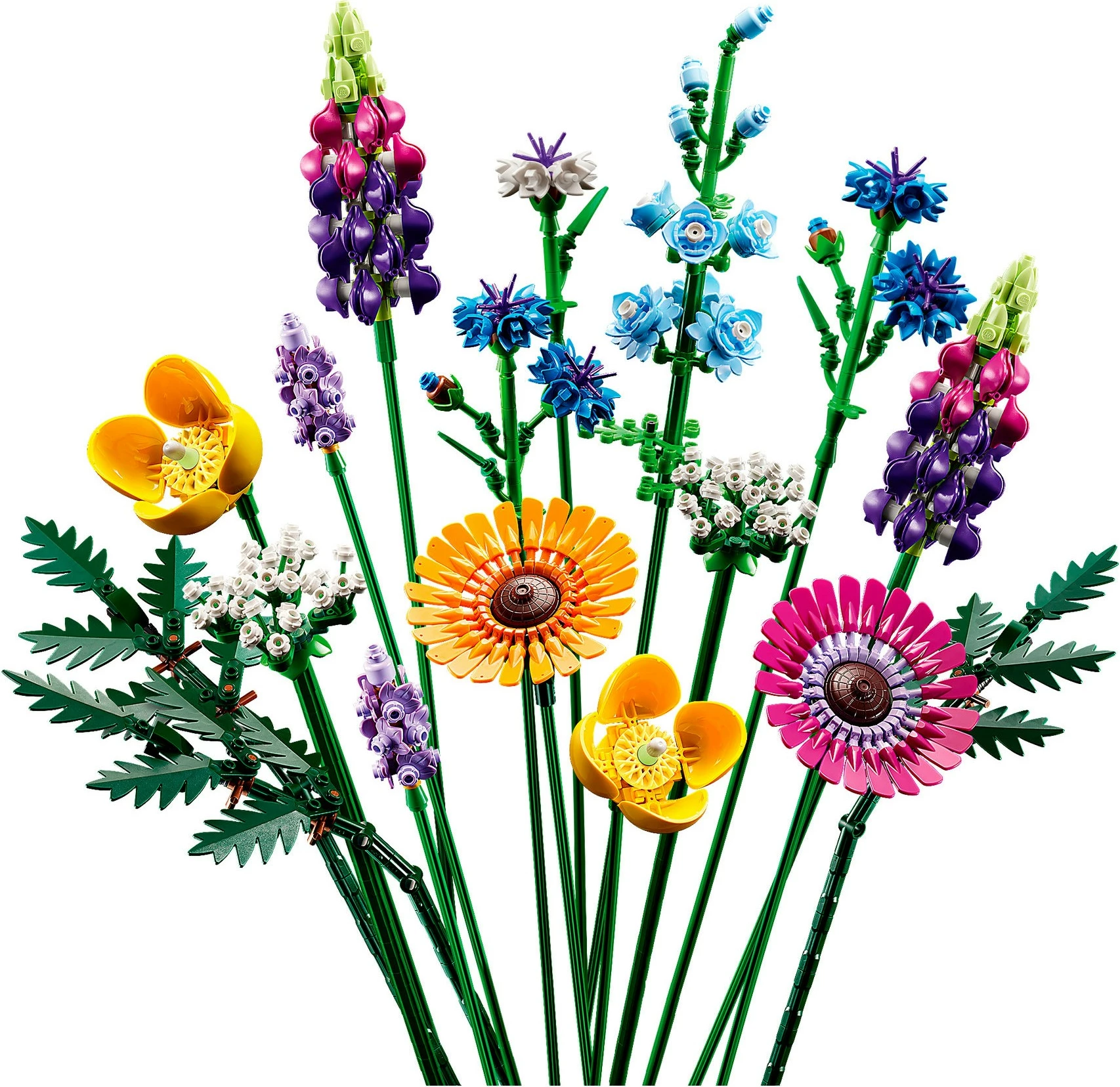 Set ndërtimi LEGO ICONS Wildflower Bouquet, 939 copë, shumëngjyrësh