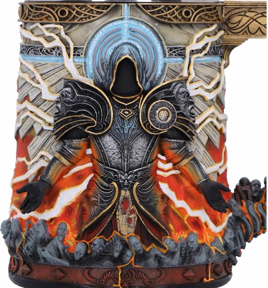 Filxhan koleksionist NEMESIS NOW Diablo IV Inarius, rezinë me liner çeliku inox i heqshëm, 15.5 cm, shumëngjyrësh