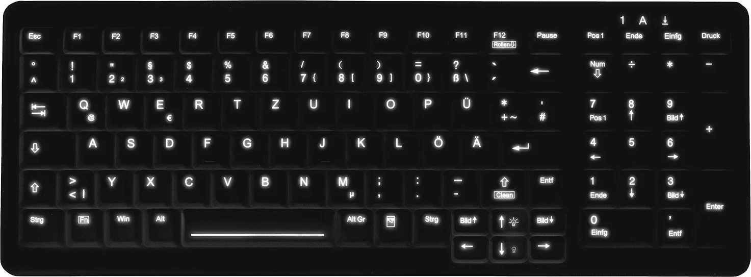 Tastierë Cherry Active Key AK-C7000, Wired, USB, QWERTZ, Ngjyrë e zezë
