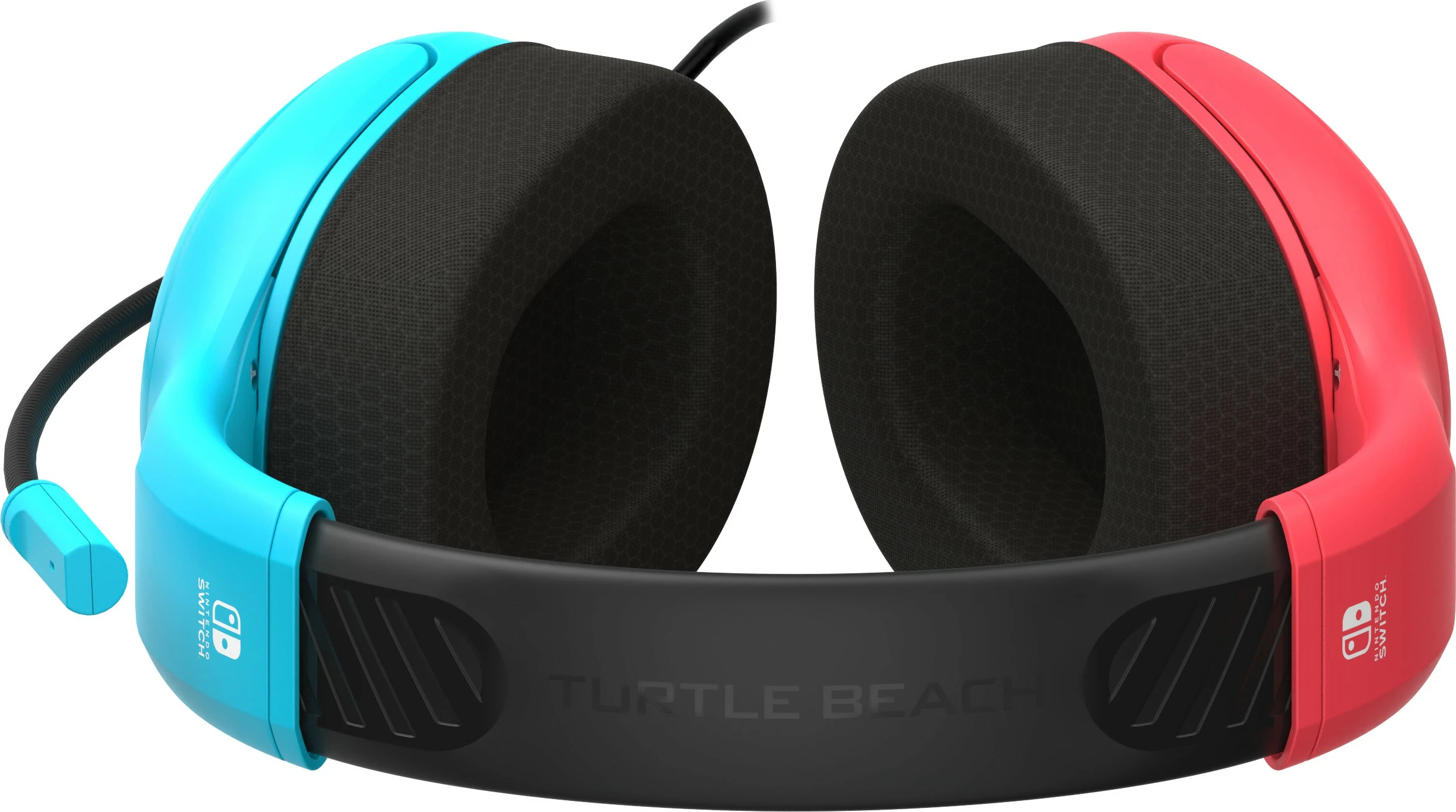 Kufje Turtle Beach Airlite Fit, gaming, mikrofon, 3.5mm, Neon Blue & Red