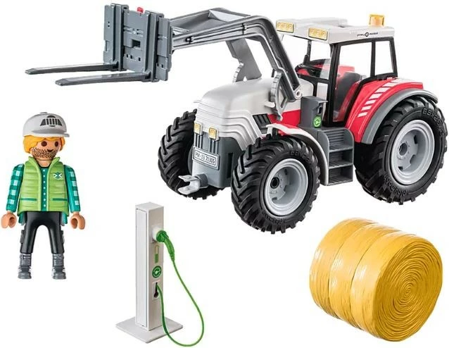 Set lodrash Playmobil Country 71305, traktor i madh me figurina dhe aksesorë, plastikë