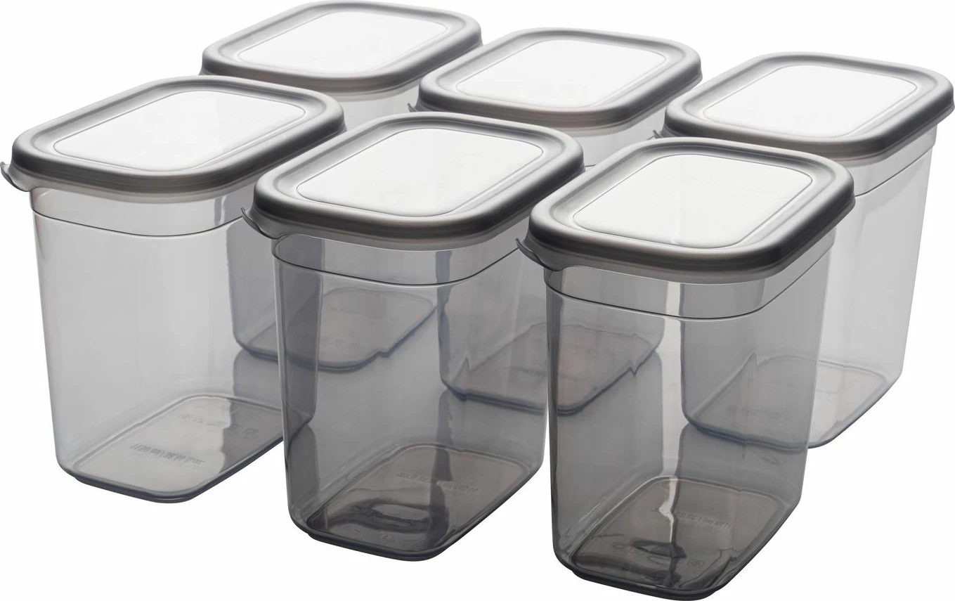 Set kuti për organizim (6 copë), ngjyrë antracit, Hermia, BNMPEGYAR06-11