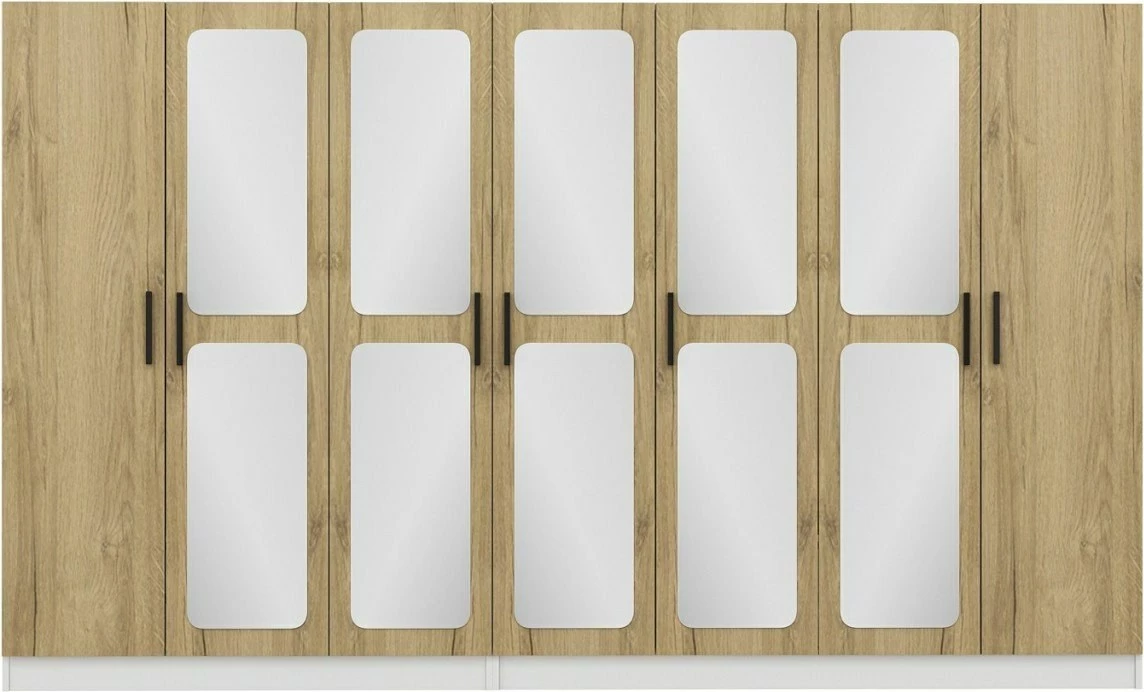 Dollap rrobash, ngjyrë arre, Skye Decor, 315x210x52 cm