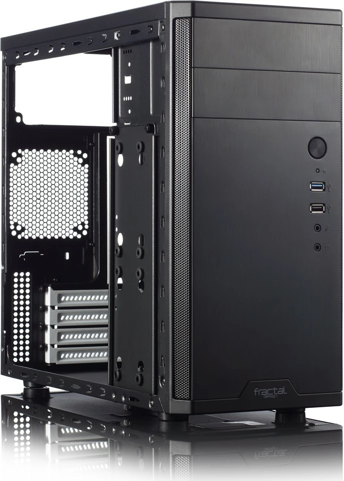 Kasë Fractal Design Core 1100, Mini Tower, micro ATX/Mini-ITX, e zezë