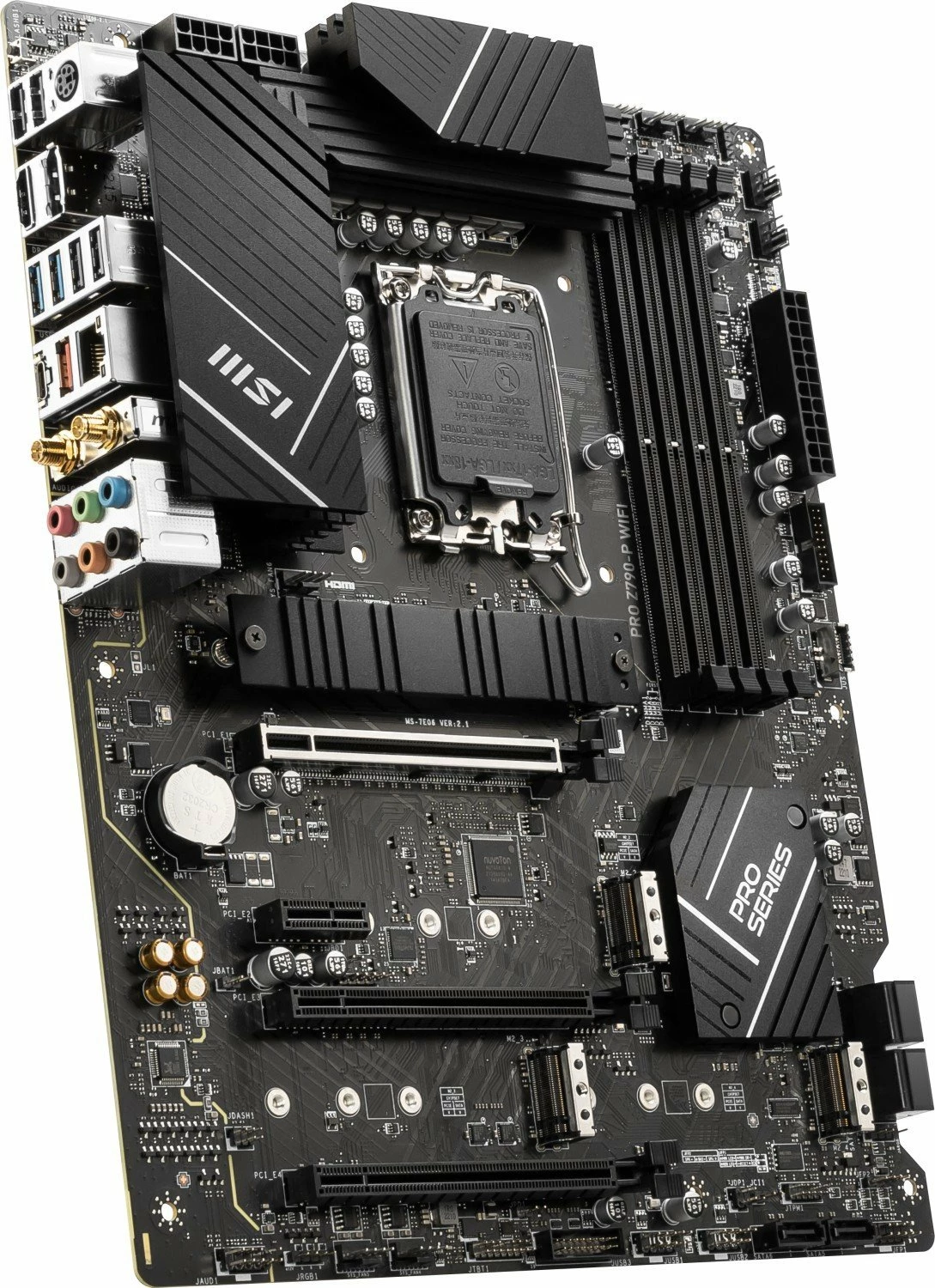 Pllakë amë MSI PRO Z790-P WIFI ATX DDR5, e zezë, me 2 antena WiFi
