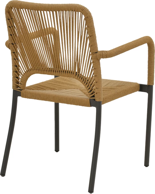 Tavolinë me karrige Nares-Norture set prej 5 alumini dhe dru i përpunuar ngjyrë natyrale 180x90x72.5cm