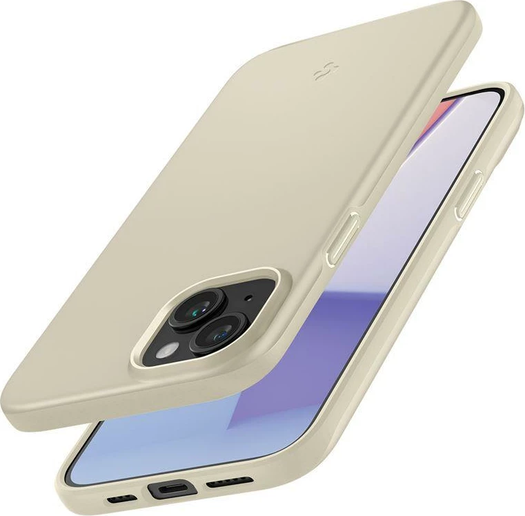 Mbështjellës Spigen Thin Fit për iPhone 15 Plus, Bezhe