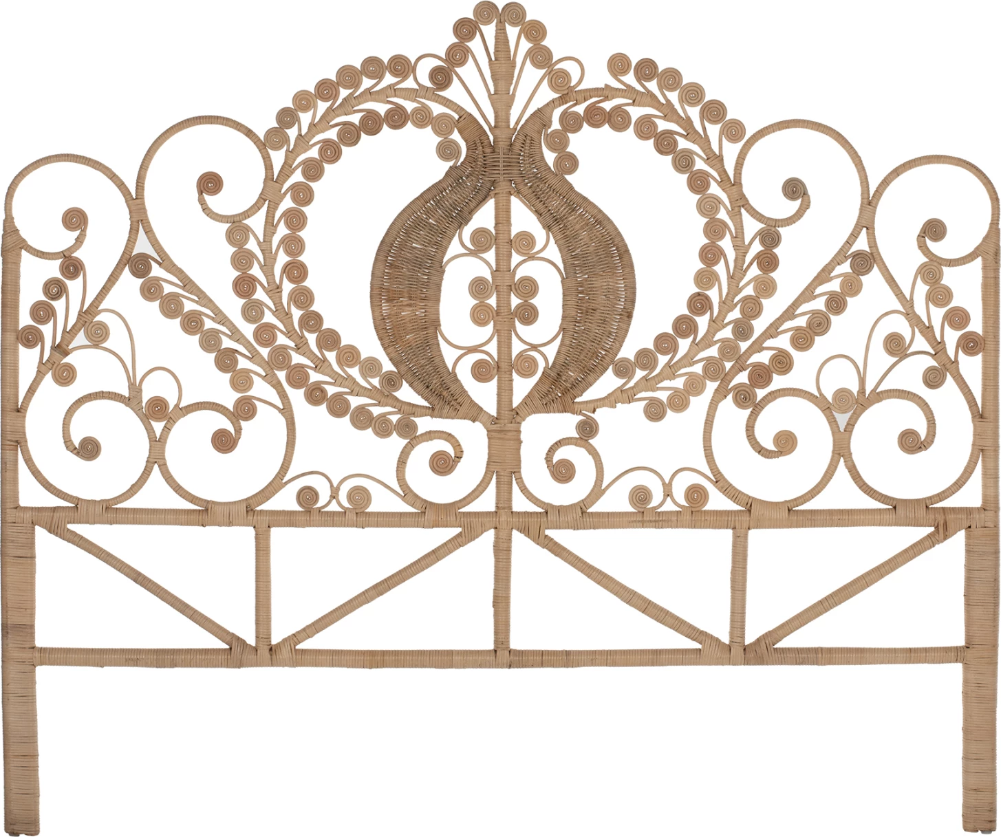 Kokë krevati të bërë nga rattan për përdorim profesional 160cm.FH9358