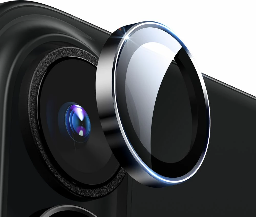 Mbështjellës xhami për kamerë ESR Armorite për iPhone 16 / 16 Plus, Zi