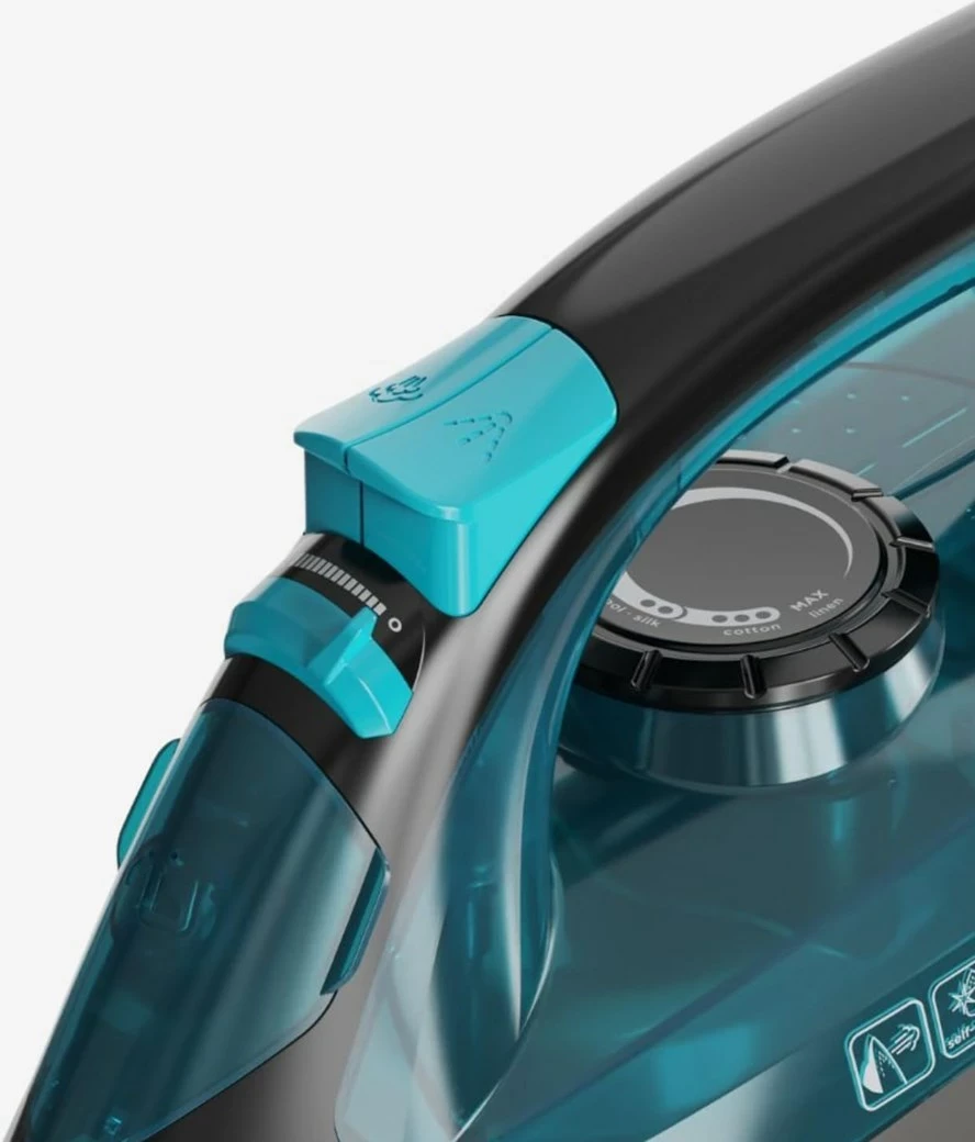 Hekur me avull BLACK+DECKER BXIR2201E, 2200 W, Inoks, Zi