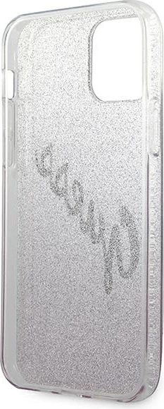 Mbështjellës Guess GUHCP12SPCUGLSPI për iPhone 12 mini 5.4", Glitter Gradient, Rozë