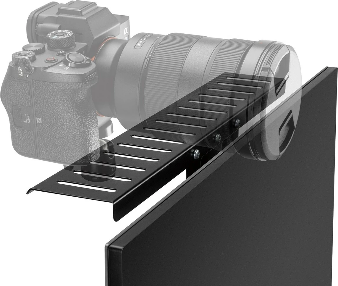 Mbajtëse Maclean NanoRS RS464 për kamera/mikrofon/altoparlant, VESA 100x100, e zezë