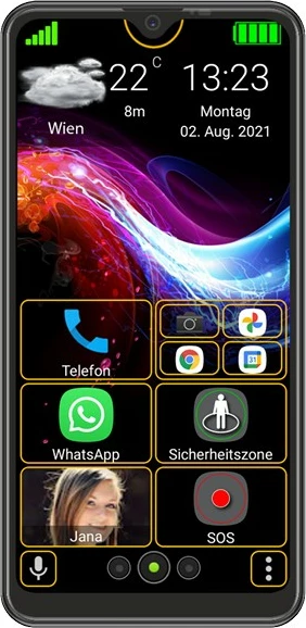 Celular Beafon M6s plus, 3 GB, 32 GB, Android 10, Black